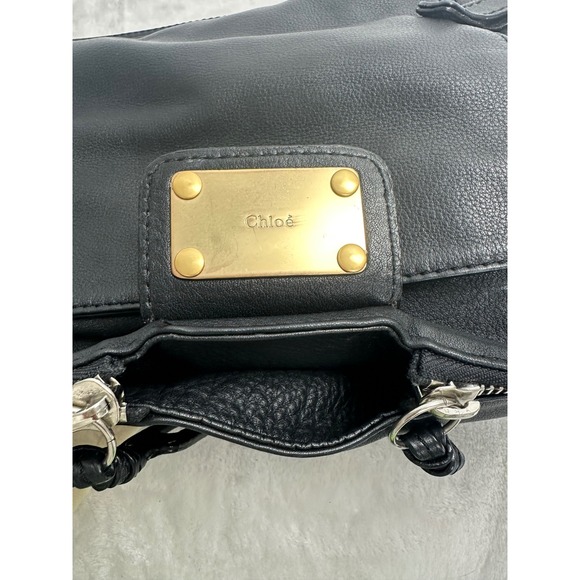 Chloe Paddington Black Leather Hobo Shoulder Bag Gold Hardware - Picture 7 of 13